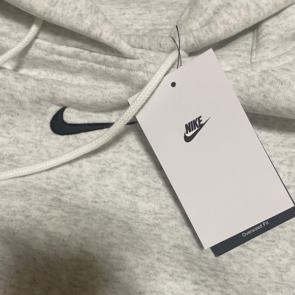 Nike Women's Light Gray Hoodie - Picture 2 of 3